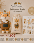 Schlummi Spieluhr Junge mit zwei Namensliedern, Beutel und Affirmationssticker - ganz persönliche Lieder nur für dein Kind