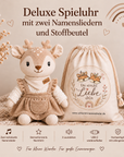 Deluxe Schlummi Spieluhr Reh mit zwei Namensliedern und Stoffbeutel