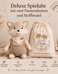 Deluxe Schlummi Spieluhr Fuchs mit zwei Namensliedern und Stoffbeutel