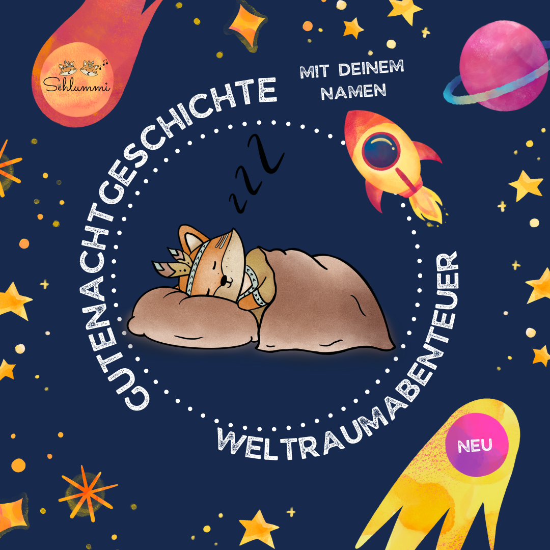 Gutenachtgeschichte Weltraumabenteuer mit deinem Wunschnamen