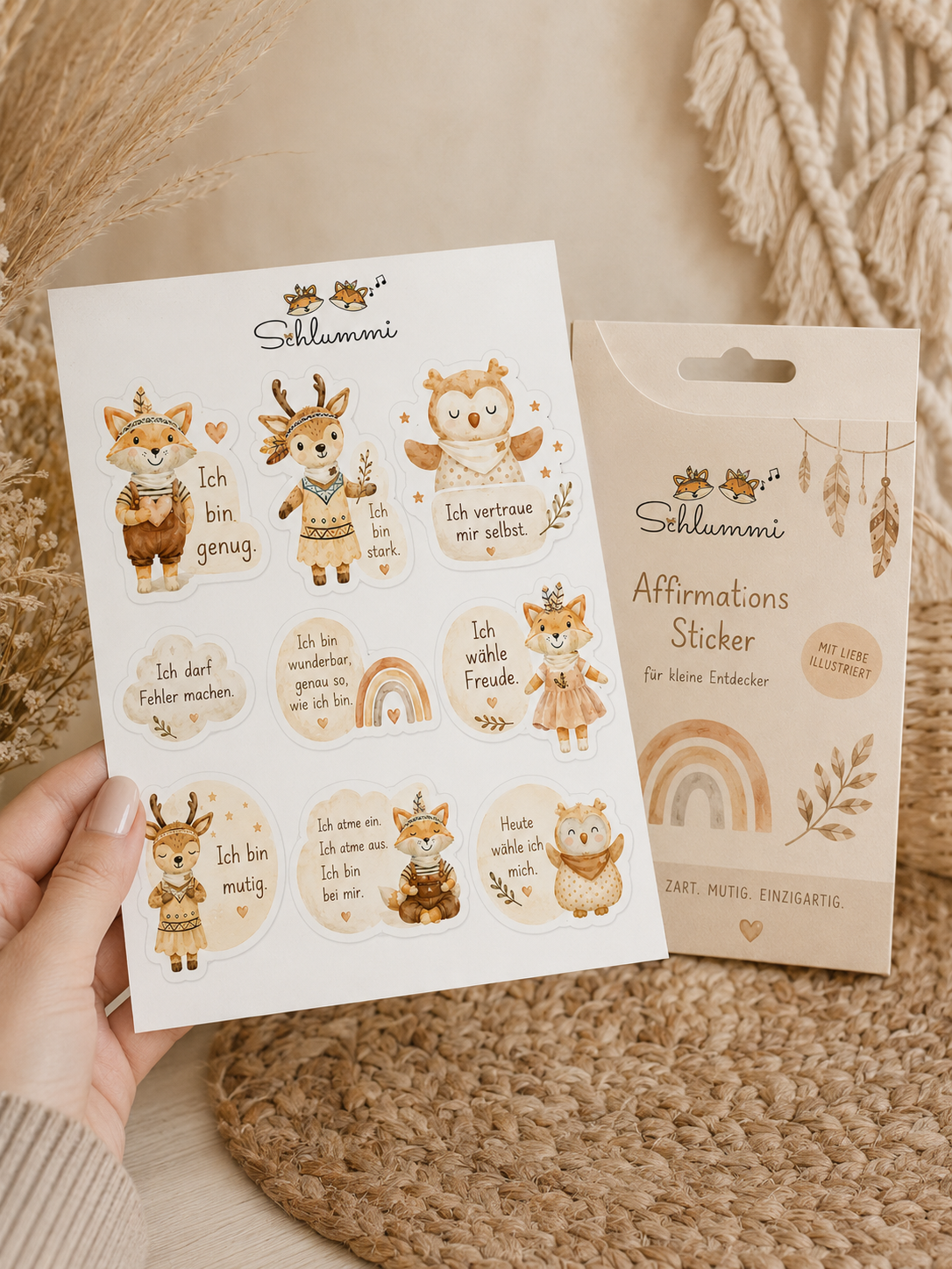 Affirmationssticker für Kinder