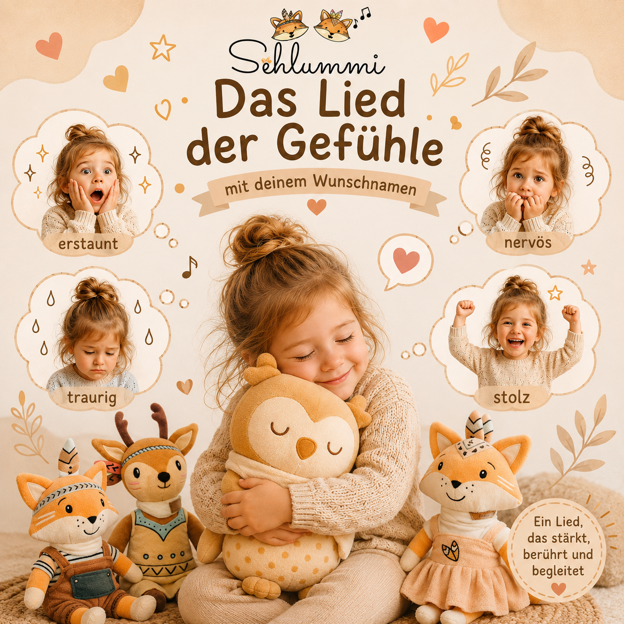 Das Lied der Gefühle mit deinem Wunschnamen