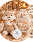 Deluxe Schlummi Spieluhr Fuchs mit zwei Namensliedern und Stoffbeutel