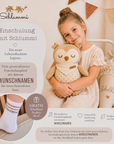 Schlummi Spieluhr Eule + Einschulungslied + Schulkindsocken