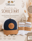 Schulkind-Set – Personalisierte Cap & 2 Paar Schulkind-Socken