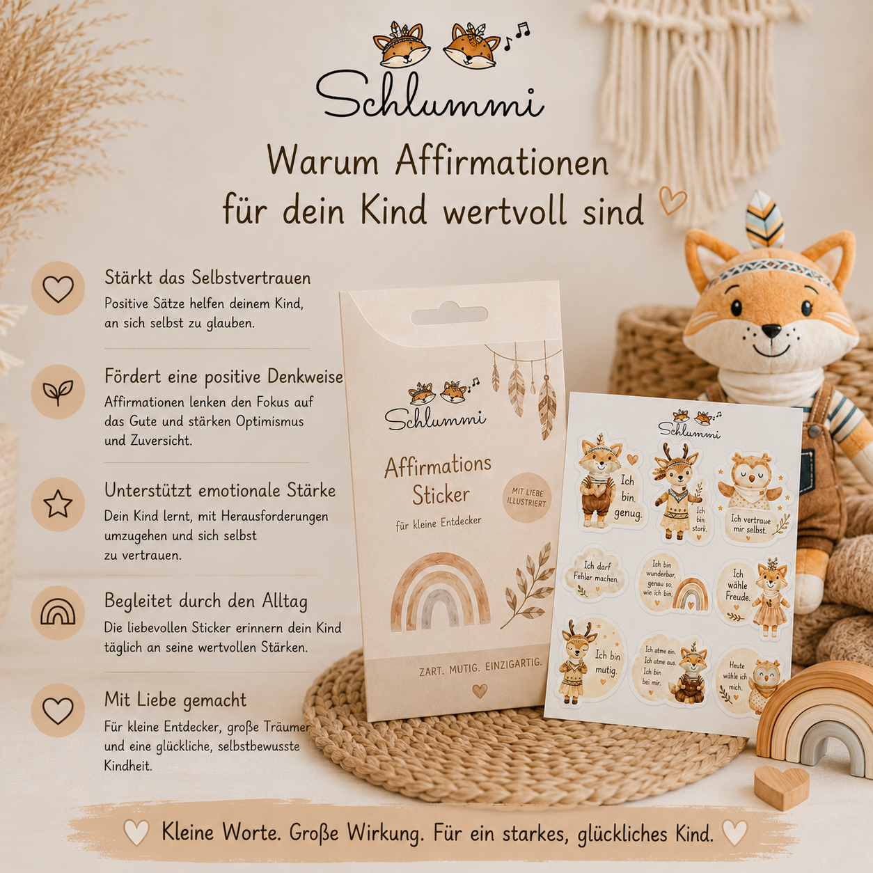 Affirmationssticker für Kinder