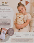 Schlummi Spieluhr Eule + Einschulungslied + Schulkindsocken